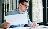 Man working on laptop